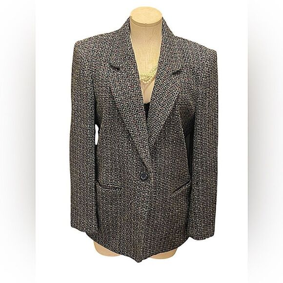 Timeless Tweed multi-colored Blazer with Classic Elegance - Picture 1 of 5